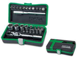 Набор головок и бит 1/4″ 6-13мм 27предм. 6гр. TOPTUL