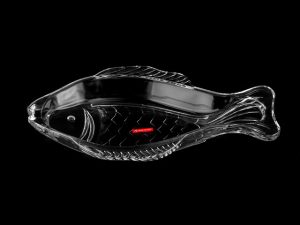 Блюдо стеклянное, овальное, 370х220 мм, Рыба (Fish), без упаковки, NORITAZEH