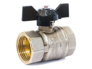 Кран шаровый 1/2″ вн.-вн. бабочка PN40, LD