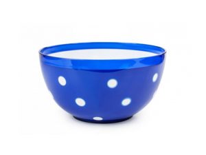 Салатник двухцветный Marusya (Маруся) 1,4 л, синий п/прозрачный, BEROSSI