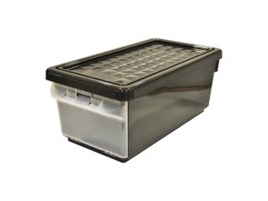 Ящик для хранения с боковой дверцей, 375х215х156 мм, 12 л, венге, BRANQ