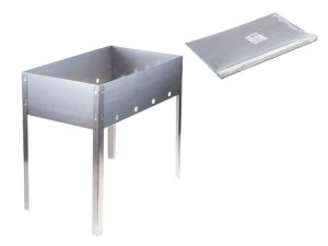 Мангал сборный «Эконом» в плёнке (400х250х400х0,4толщ), PERFECTO LINEA