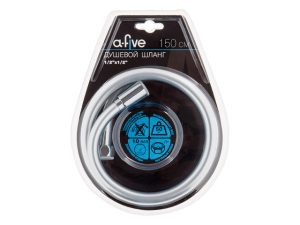 Шланг душевой, PVC, 1/2″ г-г 150 см, серебро, a-five