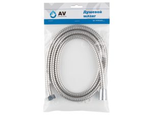 Шланг душевой, SUS/PVC, 1/2″ г-г 150 см, мат., AV Engineering