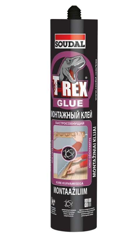 Клей монтажный «Soudal» T-Rex быстросохнущий бежевый 310 мл