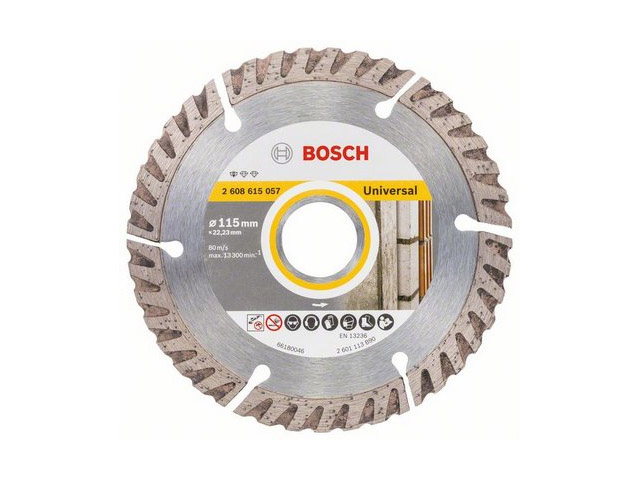 Алмазный круг 115х22.2 мм универс. сегмент. Turbo STANDARD FOR UNIVERSAL BOSCH
