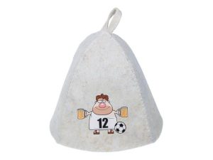 Шапка для бани и сауны «Игрок 12», Hot Pot из войлока