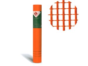 Стеклосетка штукатурная 5х5, 1мх50м, 1300Н, оранжевая, DIY