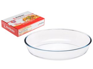 Форма из жаропрочного стекла, 2.4 л, овальная, 303х213х65 мм, в упак., PERFECTO LINEA