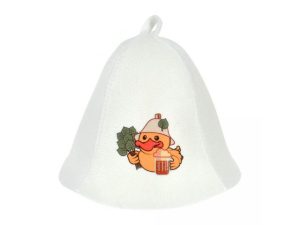 Шапка для бани и сауны «Папа селезень», войлок, «Hot Pot»