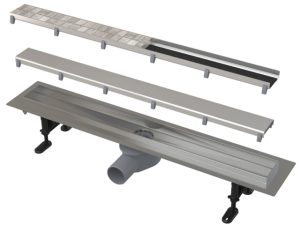 Водоотводящий желоб с двойной решеткой 950, Alcaplast