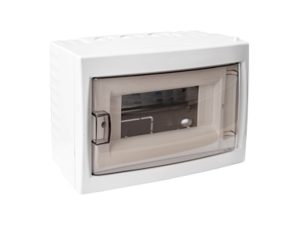 Бокс пласт. 8 модулей наружный с крышкой IP 20, BYLECTRICA