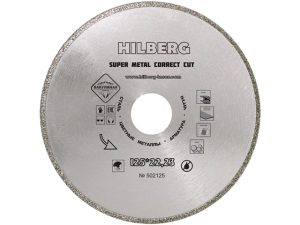 Алмазный круг 125х22 мм по металлу Super Metal Correct Cut HILBERG