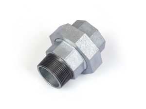 Американка под плоск. прокладку 3/4″  вн.-нар. чугун оцинк., (2 шт. инд. упак.), AV Engineering