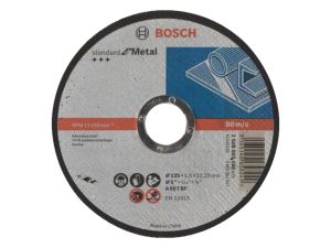Круг отрезной 125х1.6×22.2 мм для металла Standart BOSCH