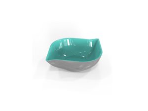 Салатник двухцветный Taila (Тайла) 1 л, бирюза, BEROSSI