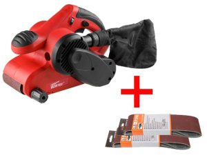Ленточная шлифмашина WORTEX SB 7590 AE в кор.+АКЦИЯ шлифленты в подарок