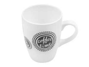 Кружка керамическая, 320 мл, серия Coffee time, белая, PERFECTO LINEA