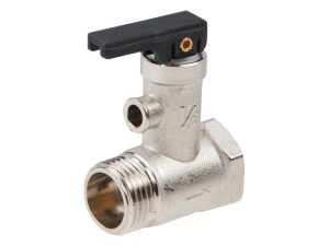 Предохранительный клапан 1/2″ нар.-вн. для бойлеров с ручкой спуска, AV Engineering