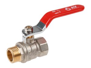 Кран шаровый 1/2″ нар.-вн. ручка PN30, AV Engineering