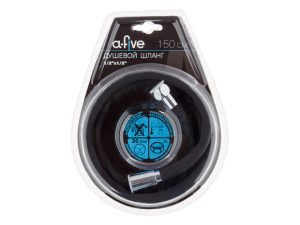 Шланг душевой, Si, 1/2″ г-г 150 см, черн., a-five