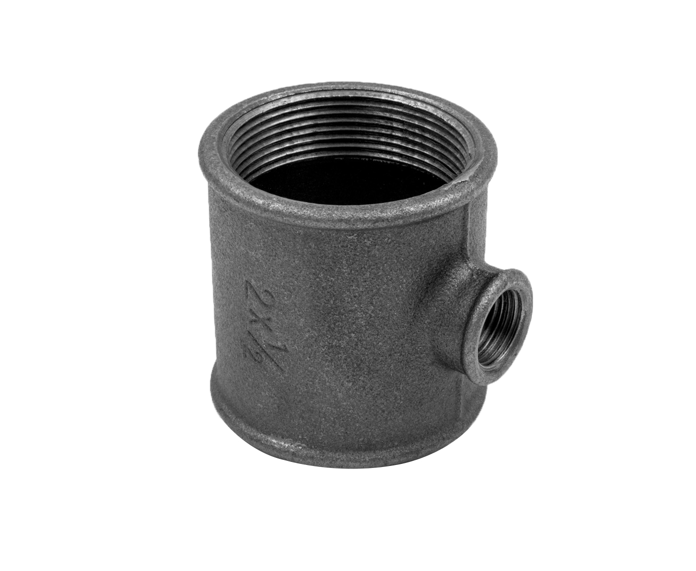 Тройник ред. 2″ х 1 1/4″ чугун черн., AV Engineering