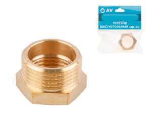 Футорка 1″ нар. х 1/2″ вн., AV Engineering (инд. упак.)
