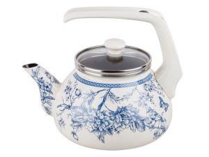 Чайник стальной эмалированный, 2.2 л, серия Мон Жардин, PERFECTO LINEA