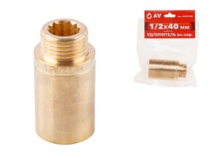 Удлинитель 1/2″ вн.-нар. х 40 мм, AV Engineering (инд. упак.)