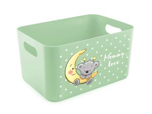 Корзина для детских игрушек Mommy love (Мамми лав) 2,4 л, чайное дерево, BEROSSI