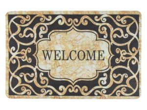 Коврик придверный 38*58 см, «WELCOME», узоры, PERFECTO LINEA