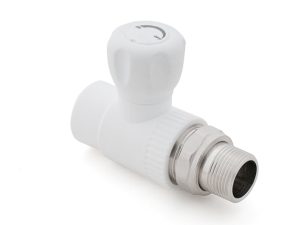 Кран шар. ПП для радиатора 20х1/2″ прямой, бел. РТП