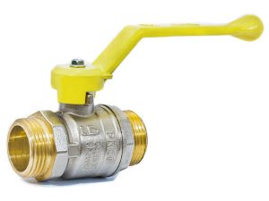 Кран шаровый 1/2″ нар.-нар. ручка (ГАЗ) PN40, LD