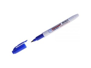 Маркер перманентный Crown «Multi Marker Super Slim» синий, пулевидный