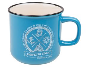 Кружка керамическая, 450 мл, серия Морской волк, васильковая, PERFECTO LINEA
