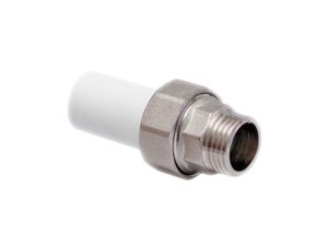 Американка ПП трубная нар. 25х3/4″, бел. РТП