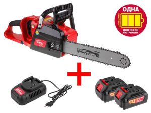 Аккум. пила цепная  WORTEX CEC 3536 шина 35 см (14″), 3/8″ LP, 1.3 мм + АКЦИЯ! -15% скидка!