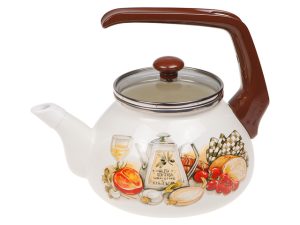 Чайник стальной эмалированный, 2.2 л, серия Традиция, PERFECTO LINEA