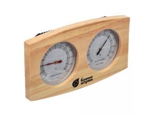 Термометр с гигрометром Банная станция 24,5х13,5х3 см для бани и сауны, «Банные штучки»