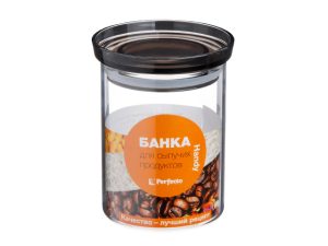 Банка для сыпучих продуктов стеклянная 370 мл, серия Handy, PERFECTO LINEA
