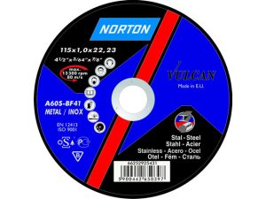Круг отрезной 180х1.6×22.2 мм для металла Vulcan NORTON