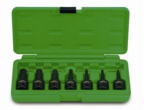 Набор бит шестигр. под головку 1/2″ ударных 7пр. TOPTUL
