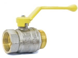 Кран шаровый 1 1/4″ нар.-вн. ручка (ГАЗ) PN25, LD