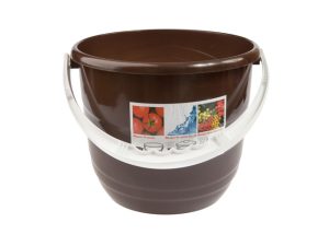 Ведро Practic (Практик) 10 л, шоколадный, BEROSSI