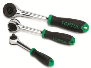 Трещотка 1/4″ безредукторная 155мм TOPTUL