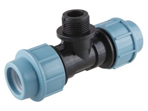 Тройник ПЭ 20 х 3/4″ нар., AV Engineering