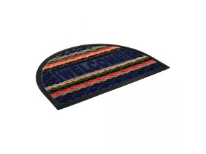 Коврик придверный Comfort, 40х60 см, «Welcome», полукруг, синий, VORTEX