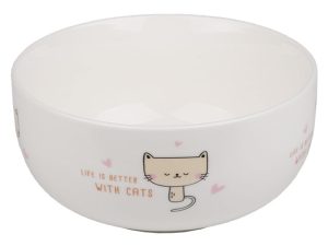Миска керамическая, 500 мл, Cats,  PERFECTO LINEA