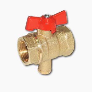 Кран шаровый 1/2″ вн.-вн. для термодатчика , PN1,6 МПа, 11Б27п13, Цветлит