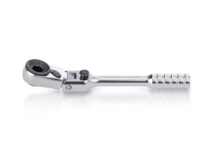 Трещотка 1/4″ мини, 60зуб. 110мм, с шарниром  TOPTUL
